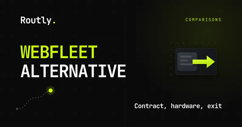 Webfleet alternative: options, LINK hardware, exit — Routly