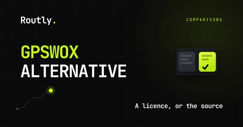 GPSWOX alternative: lifetime licence or source — Routly