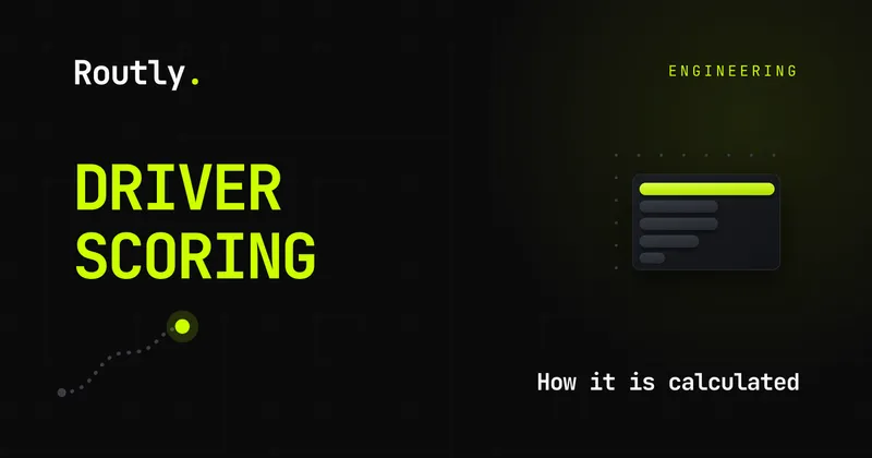Driver scoring: how it's calculated, and weighted — Routly