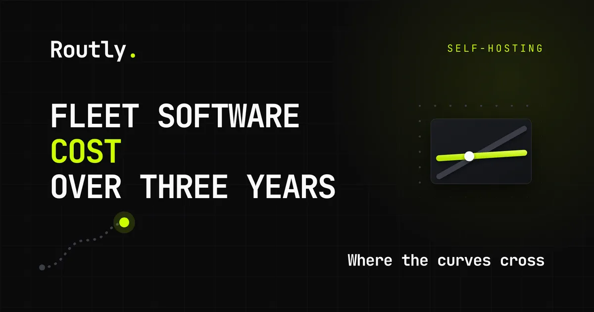 What fleet software actually costs over three years — Routly