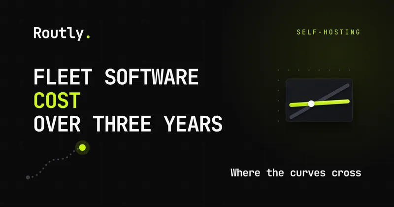 What fleet software actually costs over three years — Routly